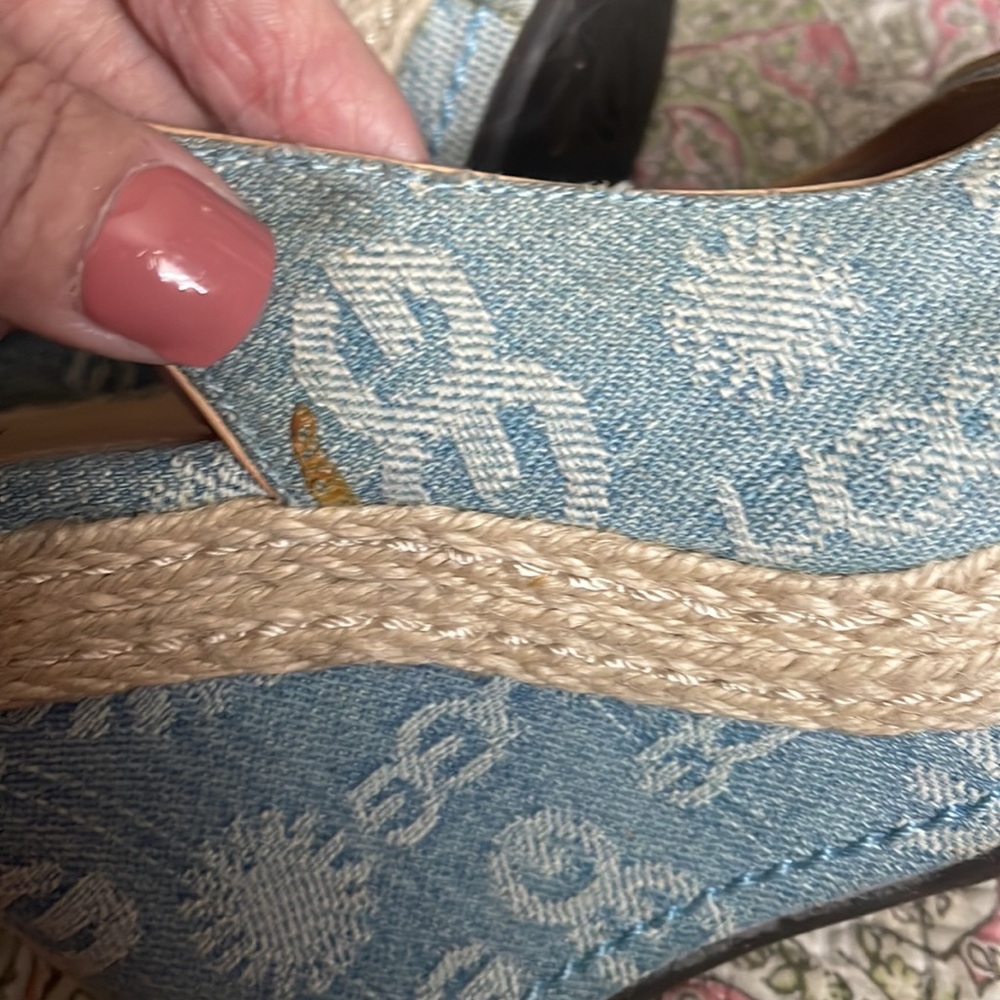Euc Ugg blue Jean wedges size 6 - Picture 6 of 7